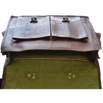 Classic Handcrafted Men’s Vintage Leather Briefcase