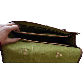 Classic Handcrafted Men’s Vintage Leather Briefcase