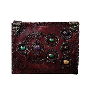 Embossed Leather Journal Seven Stone