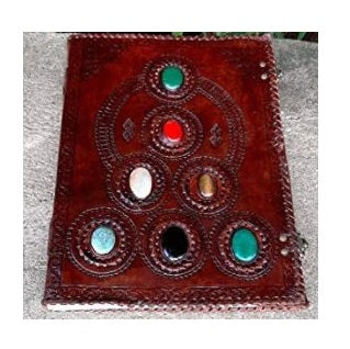 Embossed Leather Journal Seven Stone