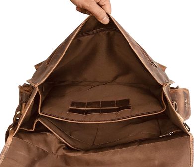 FULL GRAIN LEATHER MESSENGER BAG