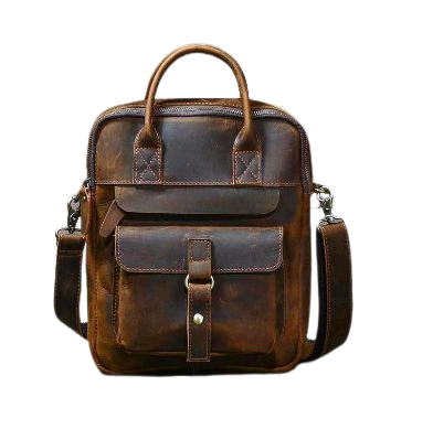 Full Grain Leaher Messenger Bag Tablet Bag