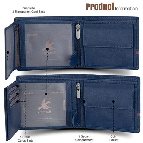  Genuine Leather Elegant RFID Wallet