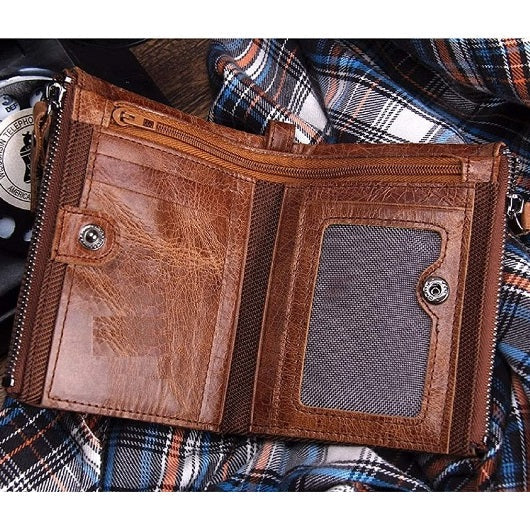 Genuine Leather RFID Protection Wallet