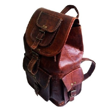 Genuine Leather backpack Travel Bag For Men's
