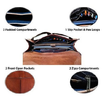  Genuine Leather messenger crossbody bag