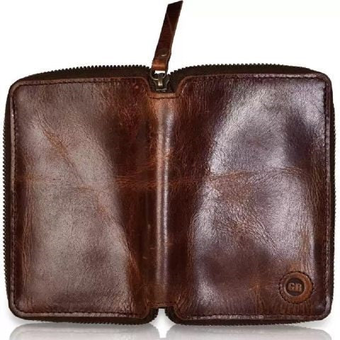 Genuine Men's Leather Wallet Brown