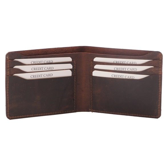 Handmade Full Grain Leather Men's Slim Wallet