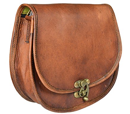 Handmade Genuine Goat Leather Women's Crossbody Sling
