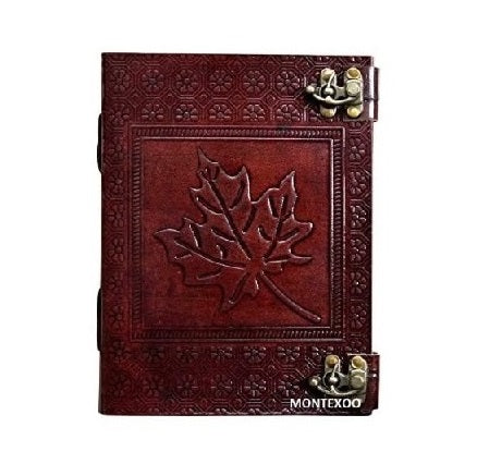 Handmade Leather Notebooks Leaf Journal