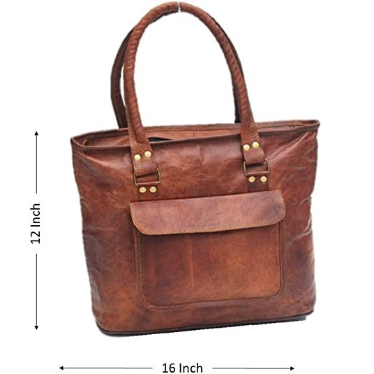 Handmade Leather Shoulder Laptop Bag