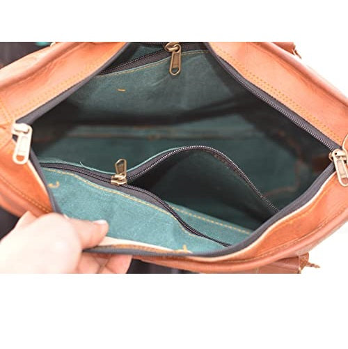 Handmade Leather Shoulder Laptop Bag