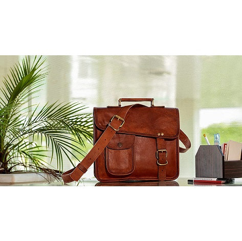 Handmade Leather Slings Messenger Bag Unisex