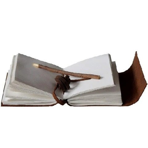 Handmade Leather Wolf Embossed Journal