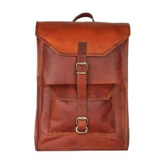 Handmade Vintage Men's Leather backpack Bag