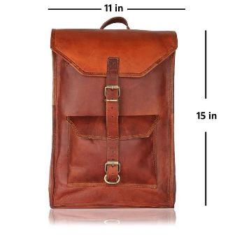 Handmade Vintage Men's Leather backpack Bag