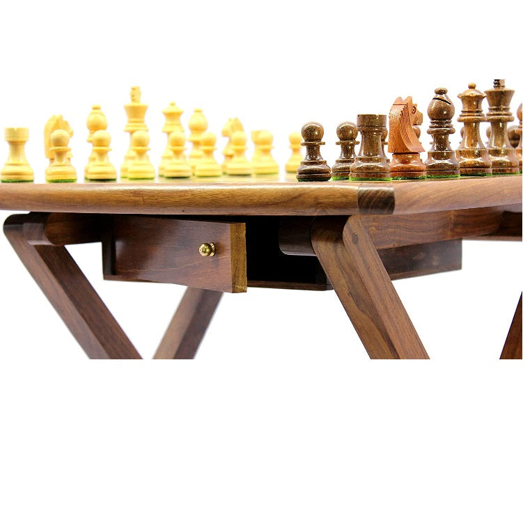 Handmade Wooden Folding Chessboard set