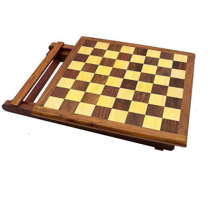 Handmade Wooden Folding Chessboard set