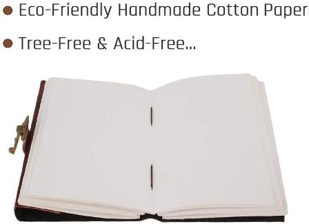 LEATHER JOURNAL WITH PRECIOUS STONE