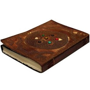 Large Leather Journal Chakra Stone 
