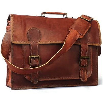 Leather Laptop Messenger Bag