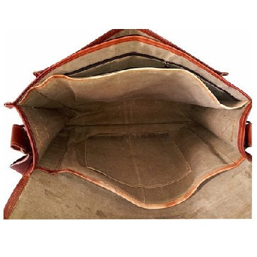 Leather Laptop Messenger Bag