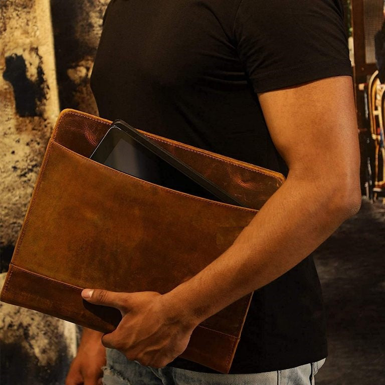 Leather Portfolio Folder for Men and Women