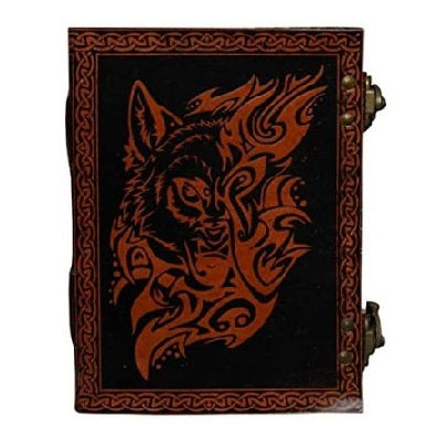 Leather Refillable Journals Wolf Colour