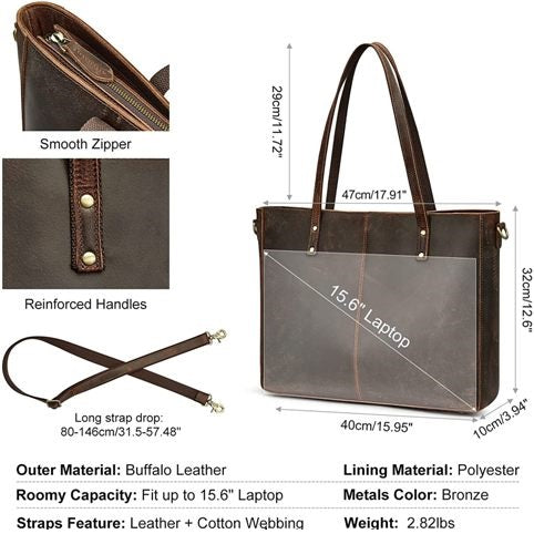  Leather Shoulder Tote Bag for Women