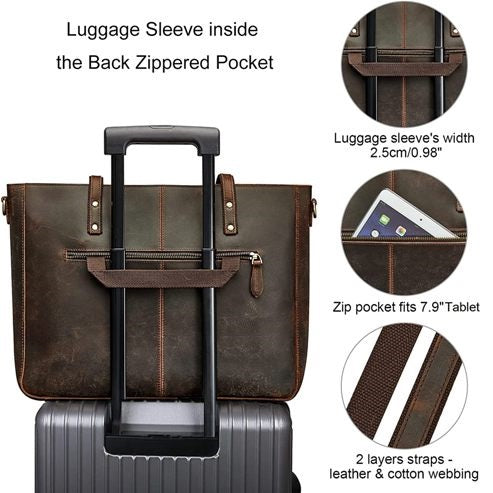  Leather Shoulder Tote Bag for Women