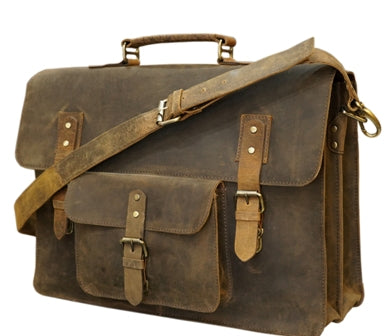 RETRO STYLE BUFFALO LEATHER BAG