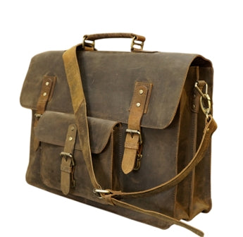 RETRO STYLE BUFFALO LEATHER BAG