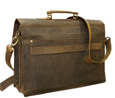 RETRO STYLE BUFFALO LEATHER BAG