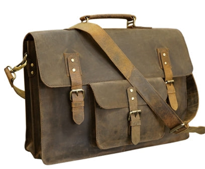 RETRO STYLE BUFFALO LEATHER BAG