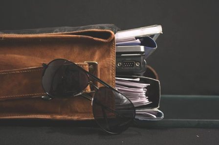 Retro Vintage Distressed Large Leather Messenger Bag