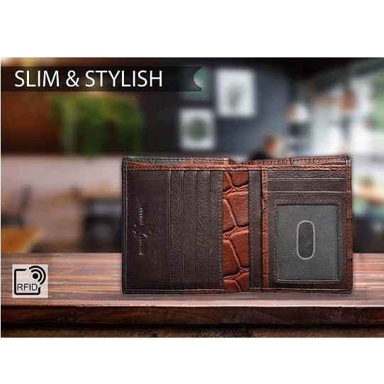 Stylish Rfid Protected Genuine Leather Wallets For Men'sStylish Rfid Protected Genuine Leather Wallets For Men's