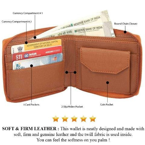 Unisex Leather Elegant Wallet For Men's