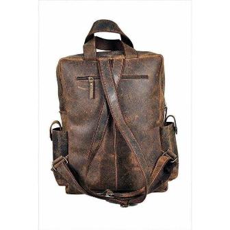 VINTAGE LEATHER BACKPACK RUCKSACK