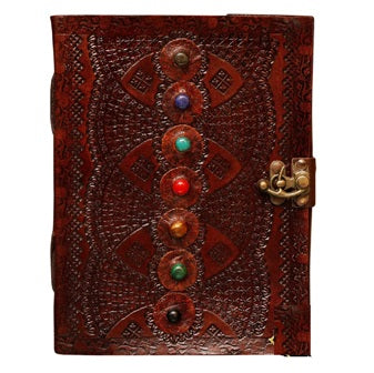 VINTAGE LEATHER JOURNAL SEVEN STONE