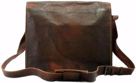 VINTAGE BROWN LEATHER MESSENGER BAG FOR MEN