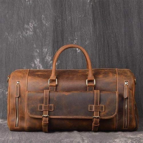 Vintage Leather Duffle Bag