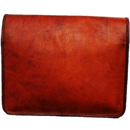Vintage Leather Flap Messenger Bag