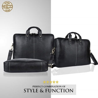 Vintage Leather Handmade Briefcase Messenger Bag