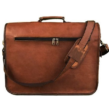 Vintage Leather Messenger Briefcase Bag For Men’s