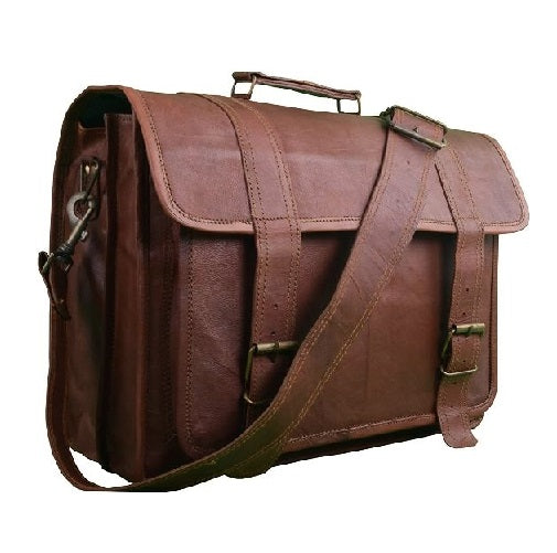 TOP GRAIN LEATHER VINTAGE LEATHER OFFICE BAG