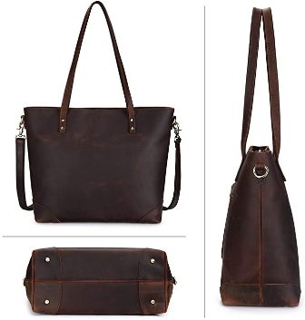 Leather Tote Handbag For Women