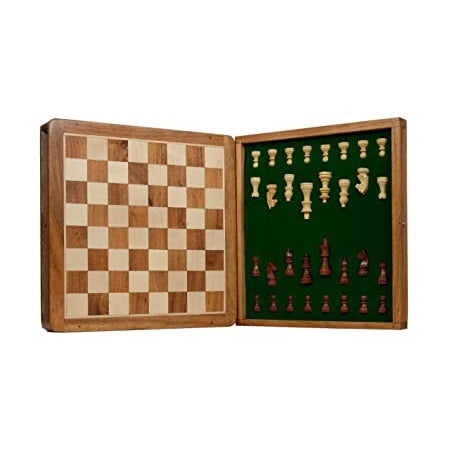 Vintage Magnetic Maple Wood Chess Set
