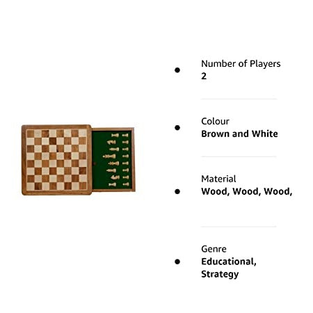 Vintage Magnetic Maple Wood Chess Set