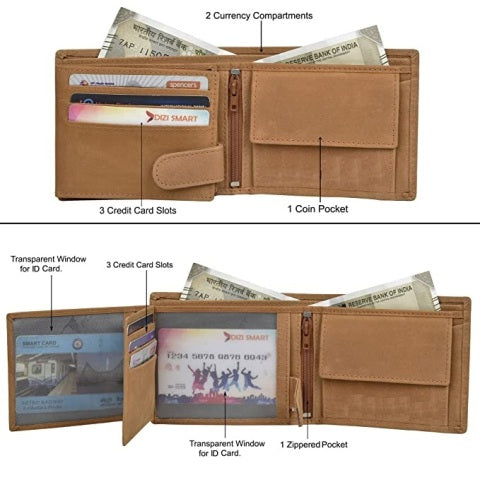 Vintage RFID Blocking Leather Wallet 