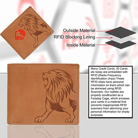 Vintage RFID Blocking Leather Wallet 